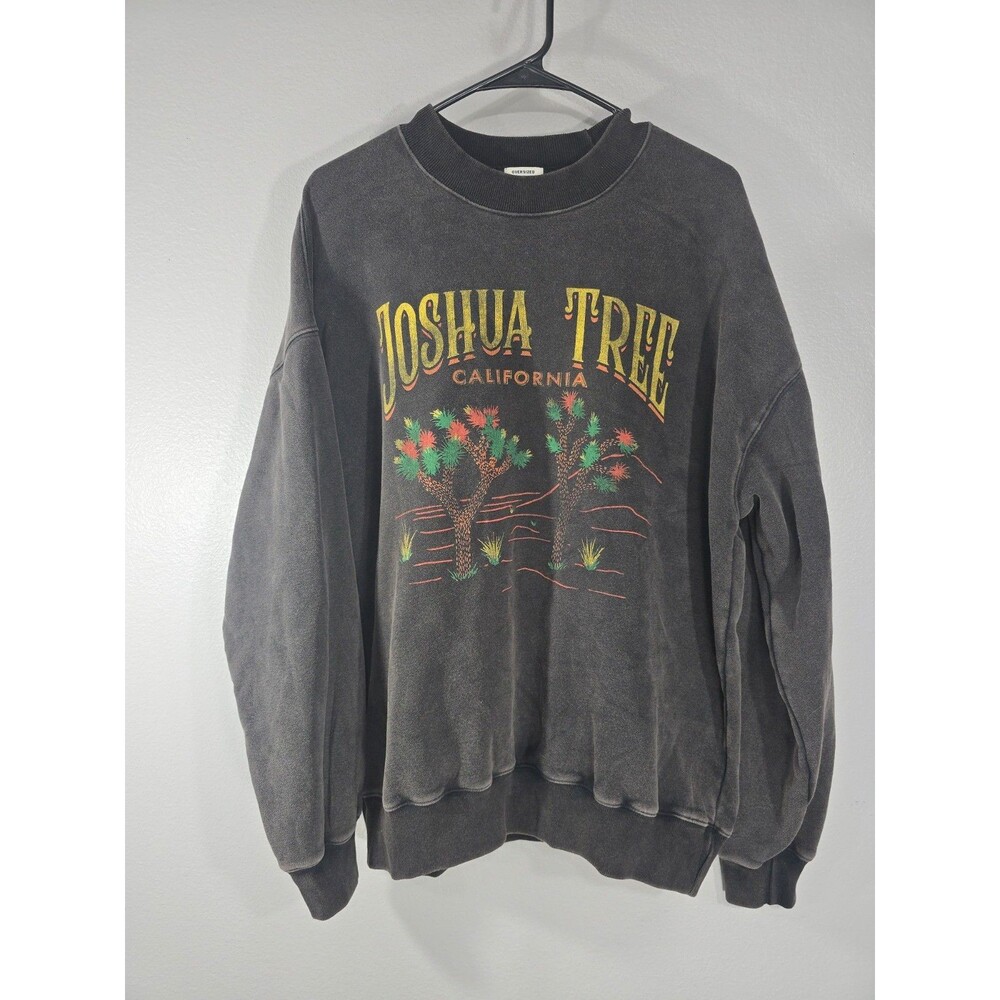 Abercrombie & Fitch Sweatshirt Medium Joshua Tree graphic Vintage faded style BK